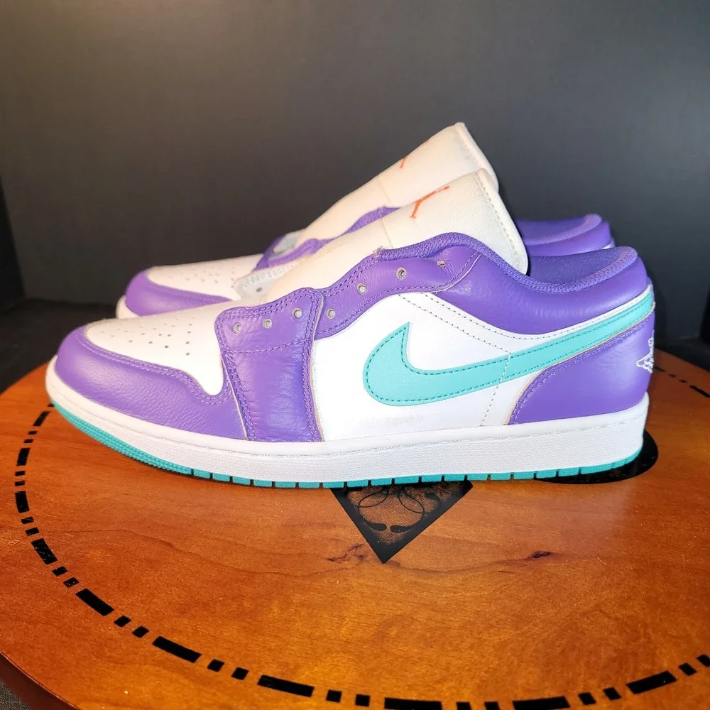 Nike Air Jordan 1 Low Action Grape Sky J Light Olive Purple Teal White DC0774502